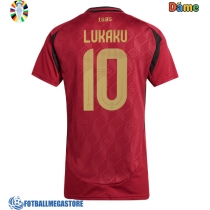 Fotballdrakt Dame Belgia Romelu Lukaku #10 Hjemmedrakt EM 2024 Kortermet